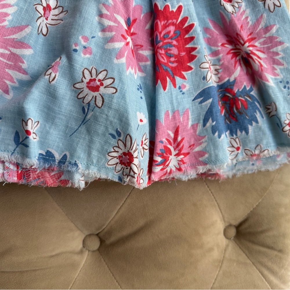 Boden Pink and Blue Pleated Midi Skirt for Casual Wear - Picture 6 of 7